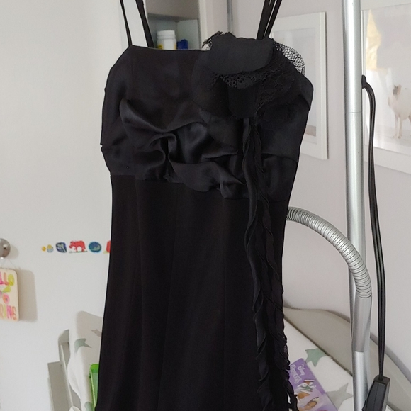 Silky Little Black Dress - Picture 2 of 6